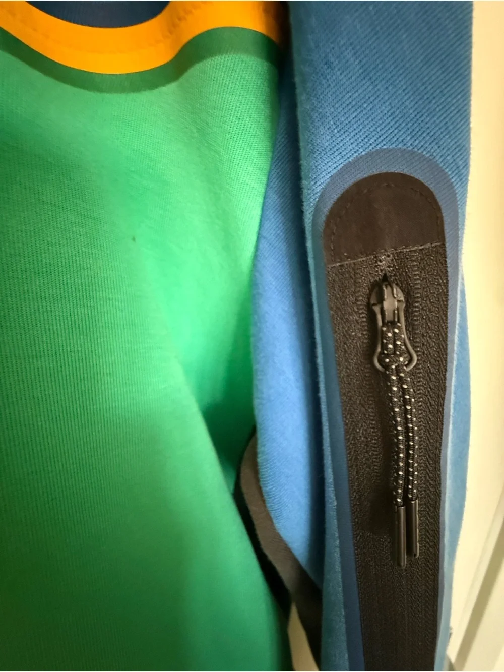 Nike Colorblock Zip Jacket in Blue, Red, Green